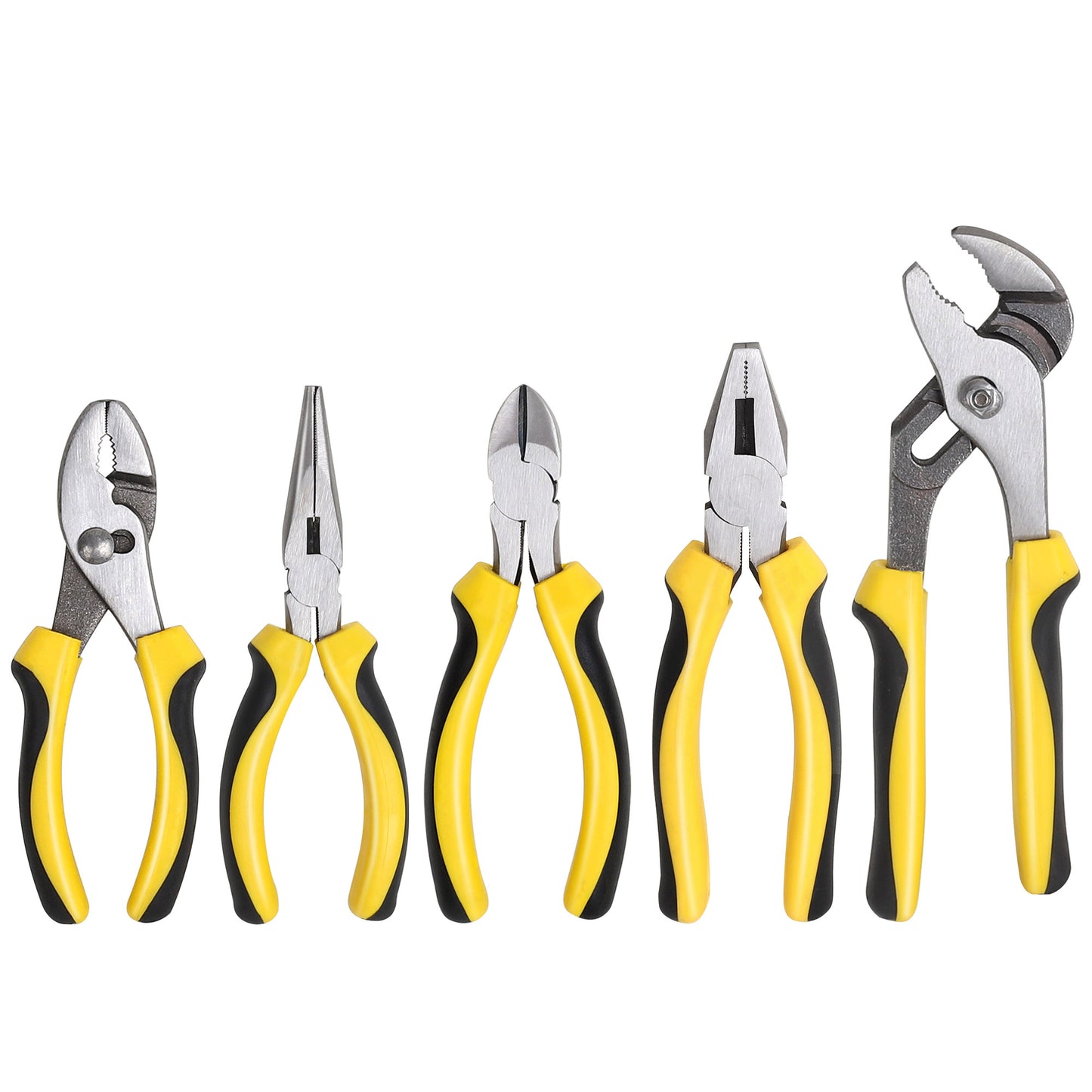 TOPLINE 5-Piece Pliers Set for Basic Repair, Plumbing,DIY Projects.