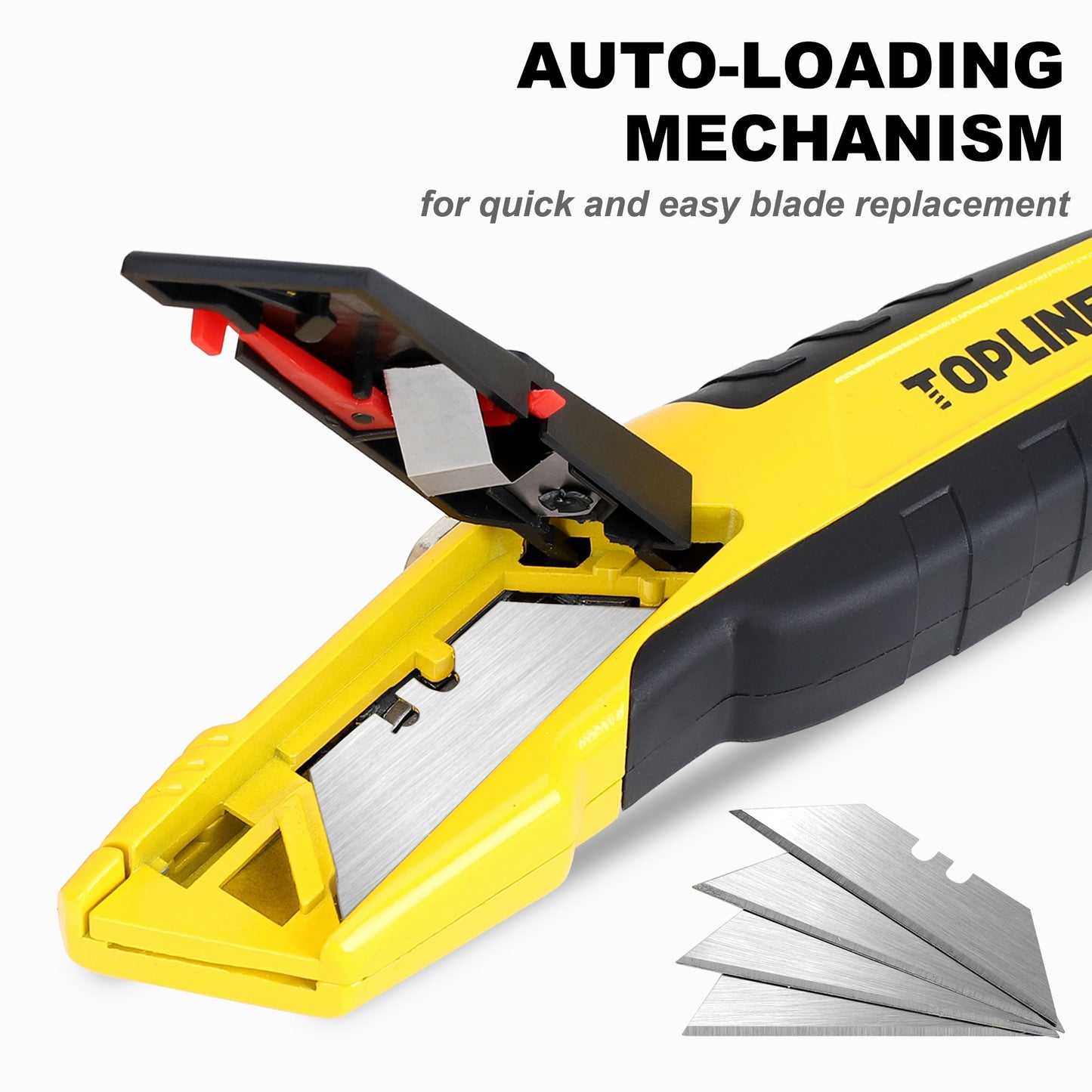 TOPLINE Heavy Duty Auto-Loading Utility Knife