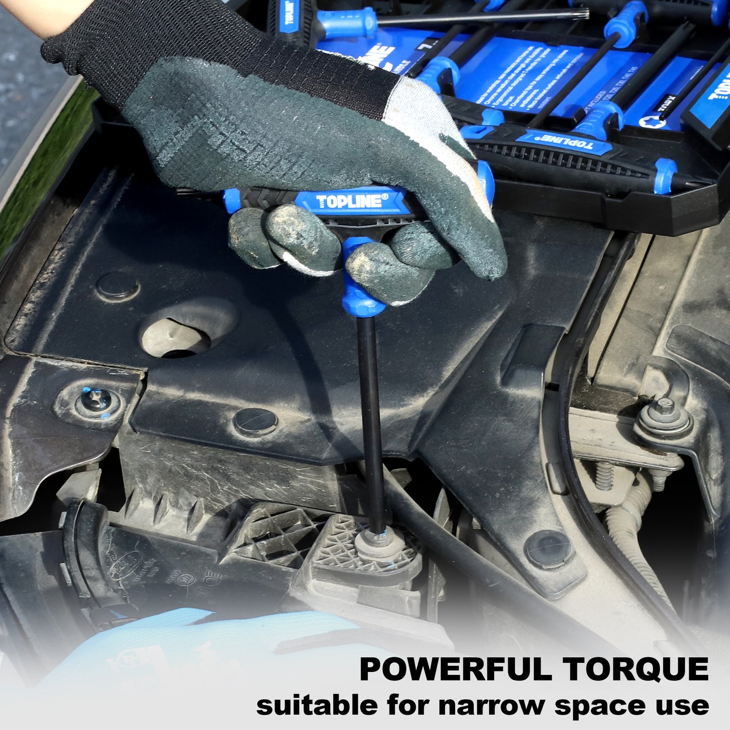 TOPLINE 7-PC Torx T-Handle Allen Wrench Set for Basic Home Repair