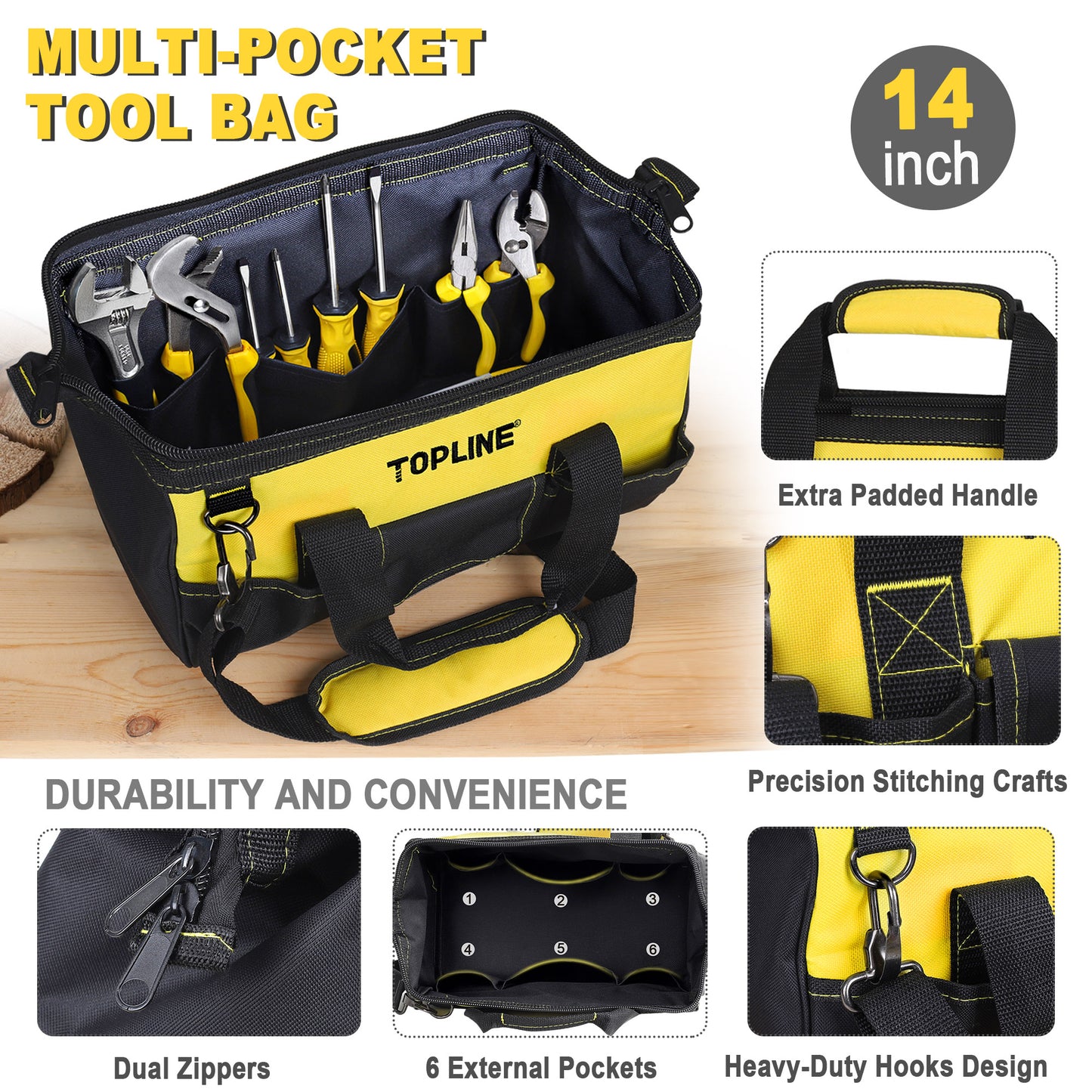 TOPLINE 390-Piece Household Home Tool Kit for Home Maintenance