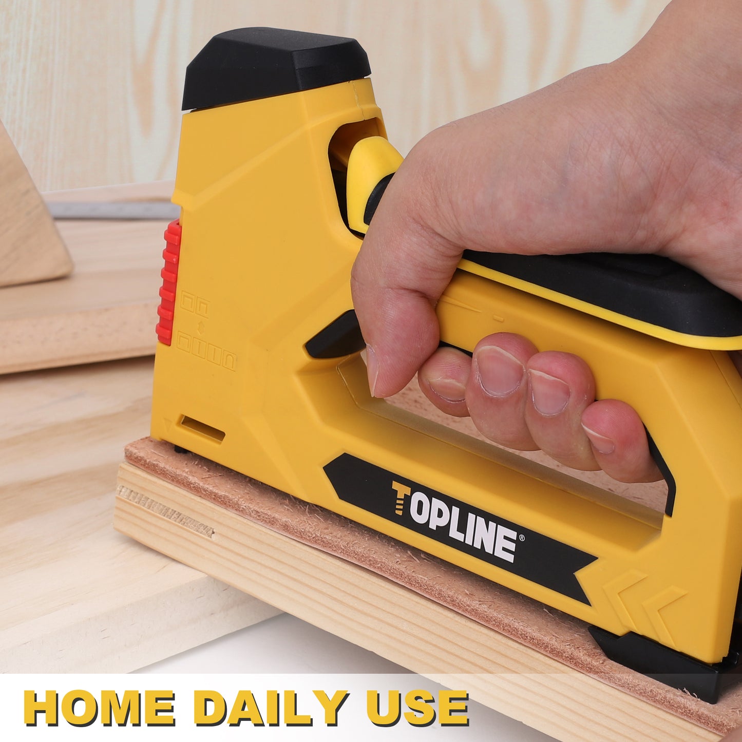 TOPLINE 6-IN-1 Staple Gun, Included 4000 Staples and 2000 Brad Nails