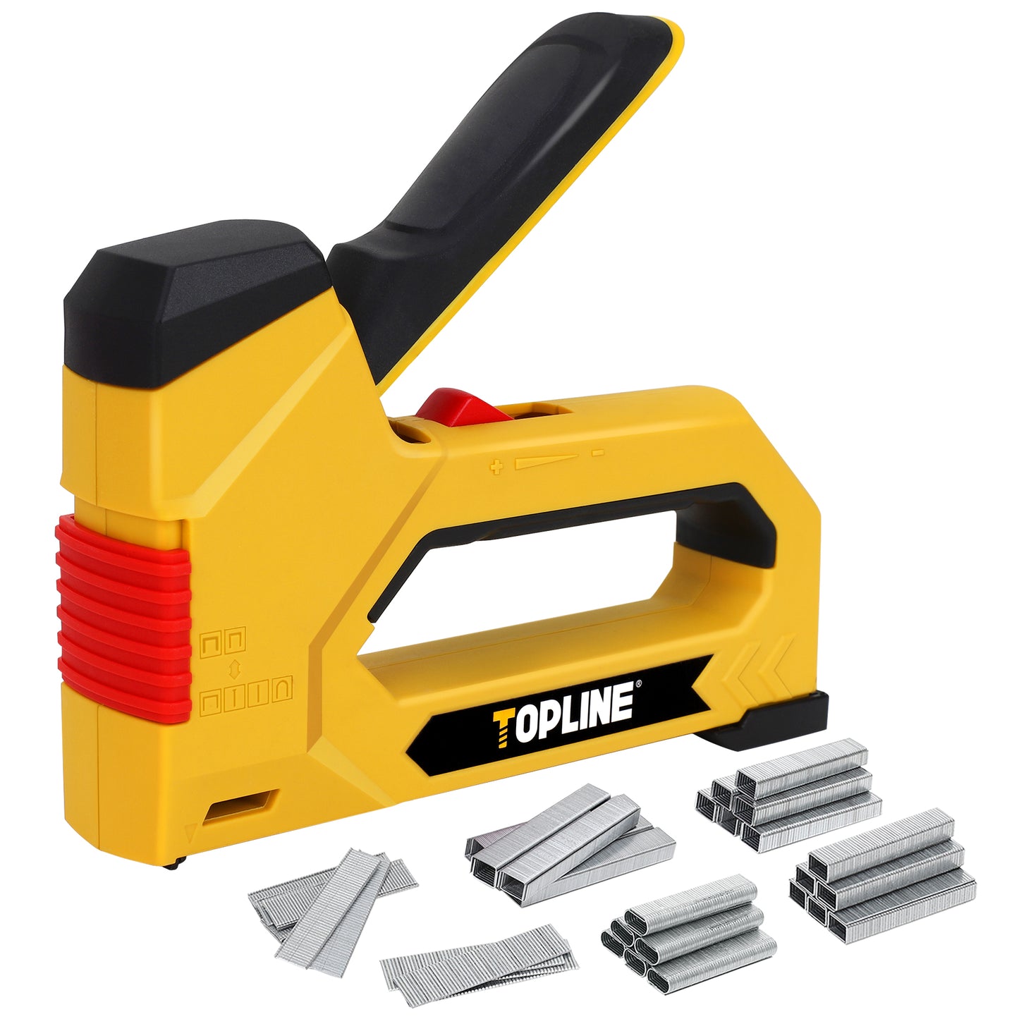 TOPLINE 6-IN-1 Staple Gun, Included 4000 Staples and 2000 Brad Nails