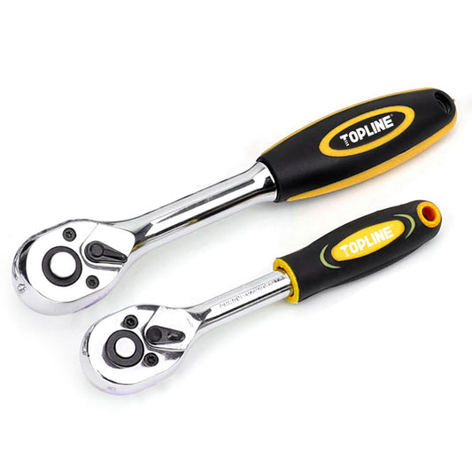 TOPLINE Quick Release Drive Pear Head Ratchets, Ratchet Wrenches, Perfect for Basic Home Maintenance